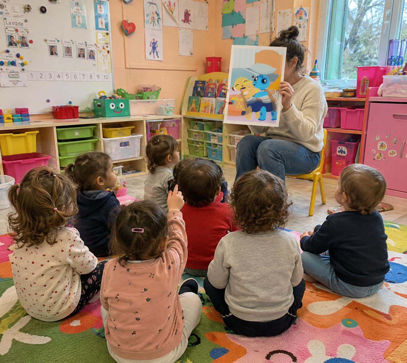 Illustration Arthur la tortue - Apprendre à dire non dans la chambre d’enfant : une séance en MS à l’école Saint-Joseph des Loges-Marchis 