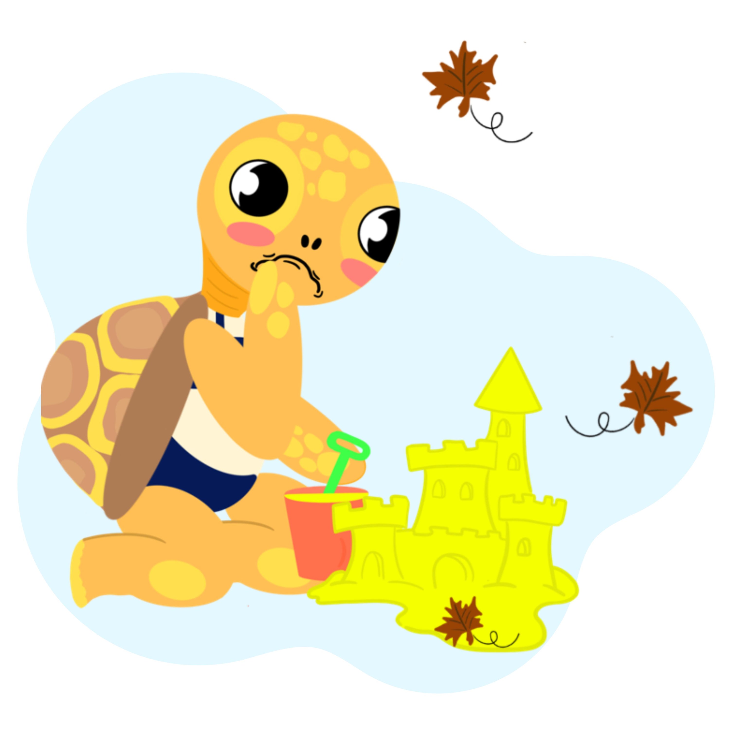 Illustration Arthur la Tortue – comment aborder les émotions avec des enfants de 3 - 6 ans en maternelle