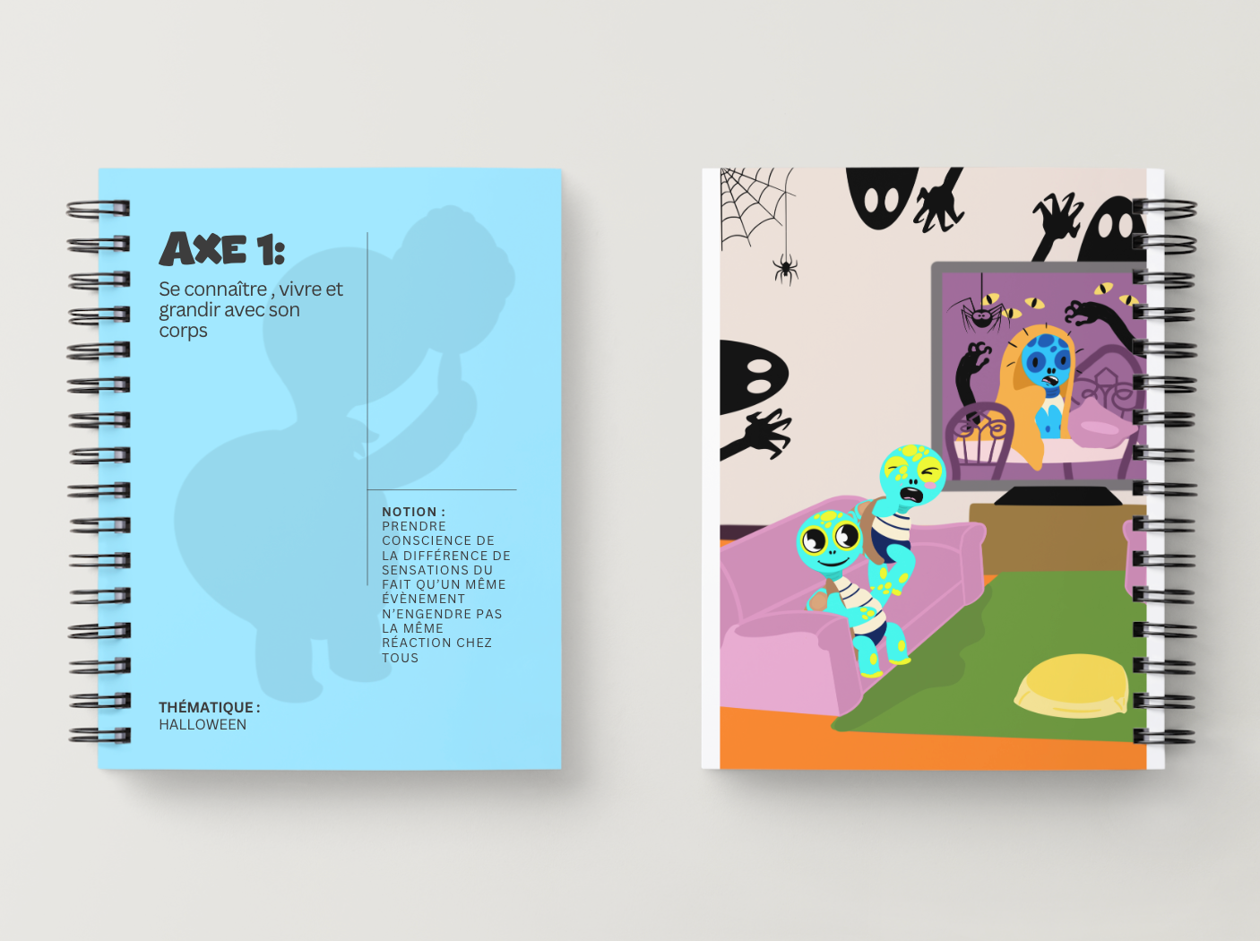 Illustration kit Arthur la Tortue – Halloween : comprendre qu'un même événement n'engendre pas la même réaction chez tous, activité EVAR / EVARS maternelle