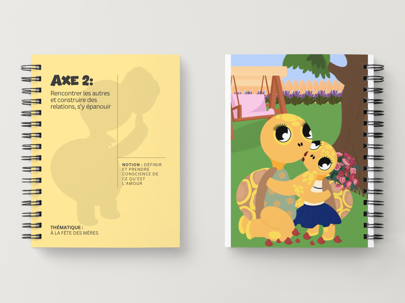 Illustration kit Arthur la Tortue – À la fête des mères : définir et prendre conscience de ce qu'est l'amour, activité EVAR / EVARS maternelle