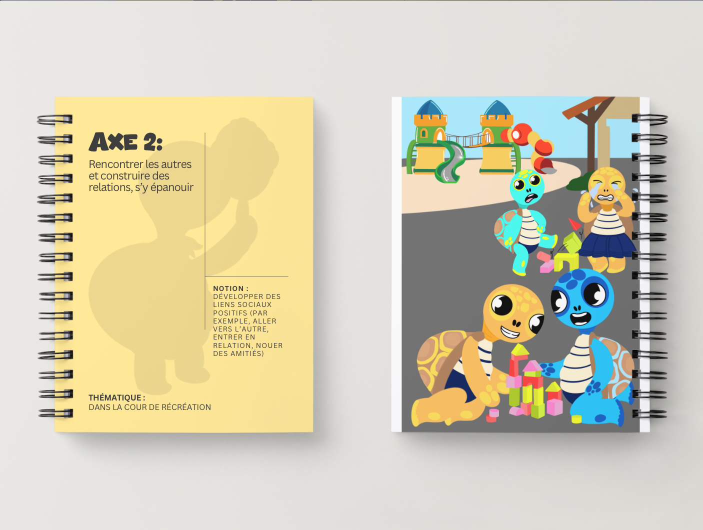 Illustration kit Arthur la Tortue – Dans la cour de récréation : développer des liens sociaux positifs et nouer des amitiés, séance EVAR maternelle
