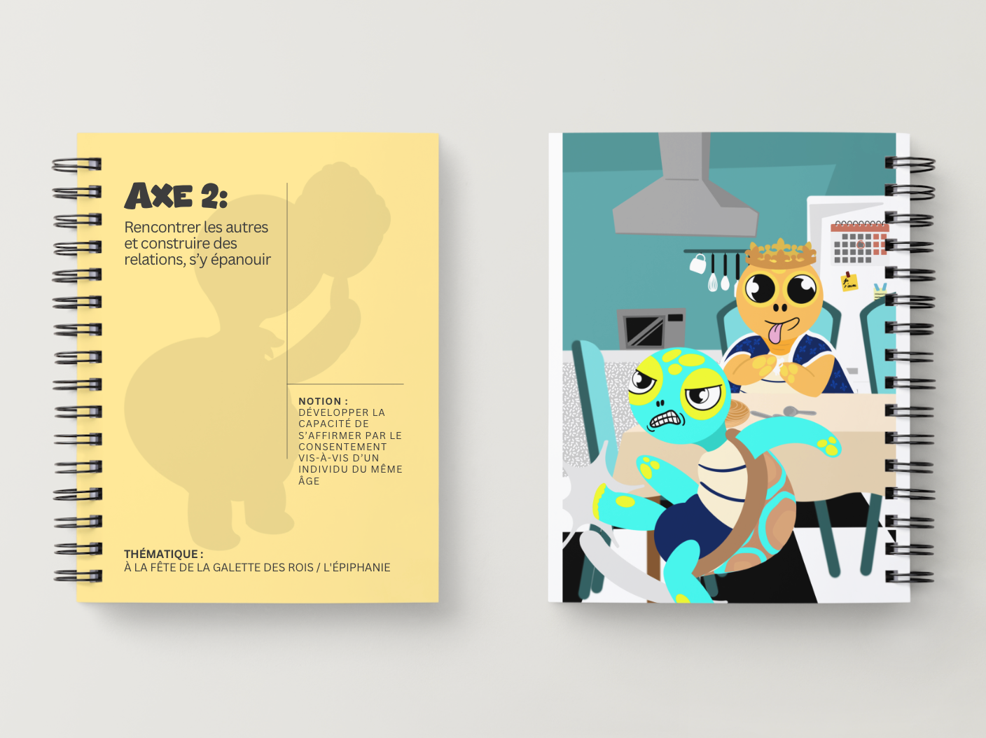 Illustration kit Arthur la Tortue – L'Épiphanie : développer le consentement et s'affirmer face à un pair, activité EVAR / EVARS maternelle