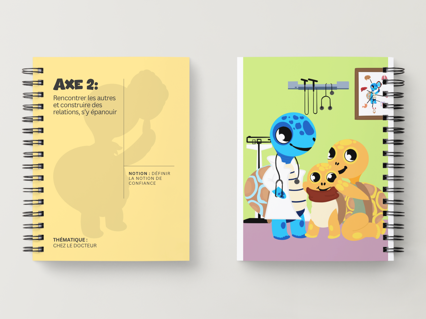 Illustration kit Arthur la Tortue – Chez le docteur : définir et comprendre la notion de confiance, activité EVAR maternelle