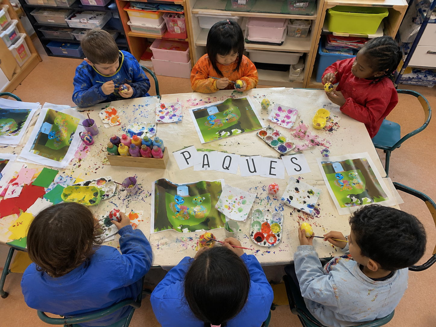 La chasse aux œufs, un moment propice pour apprendre à reconnaître ses émotions : séance en CP de maternelle à l’école St-Joseph de Cherbourg 