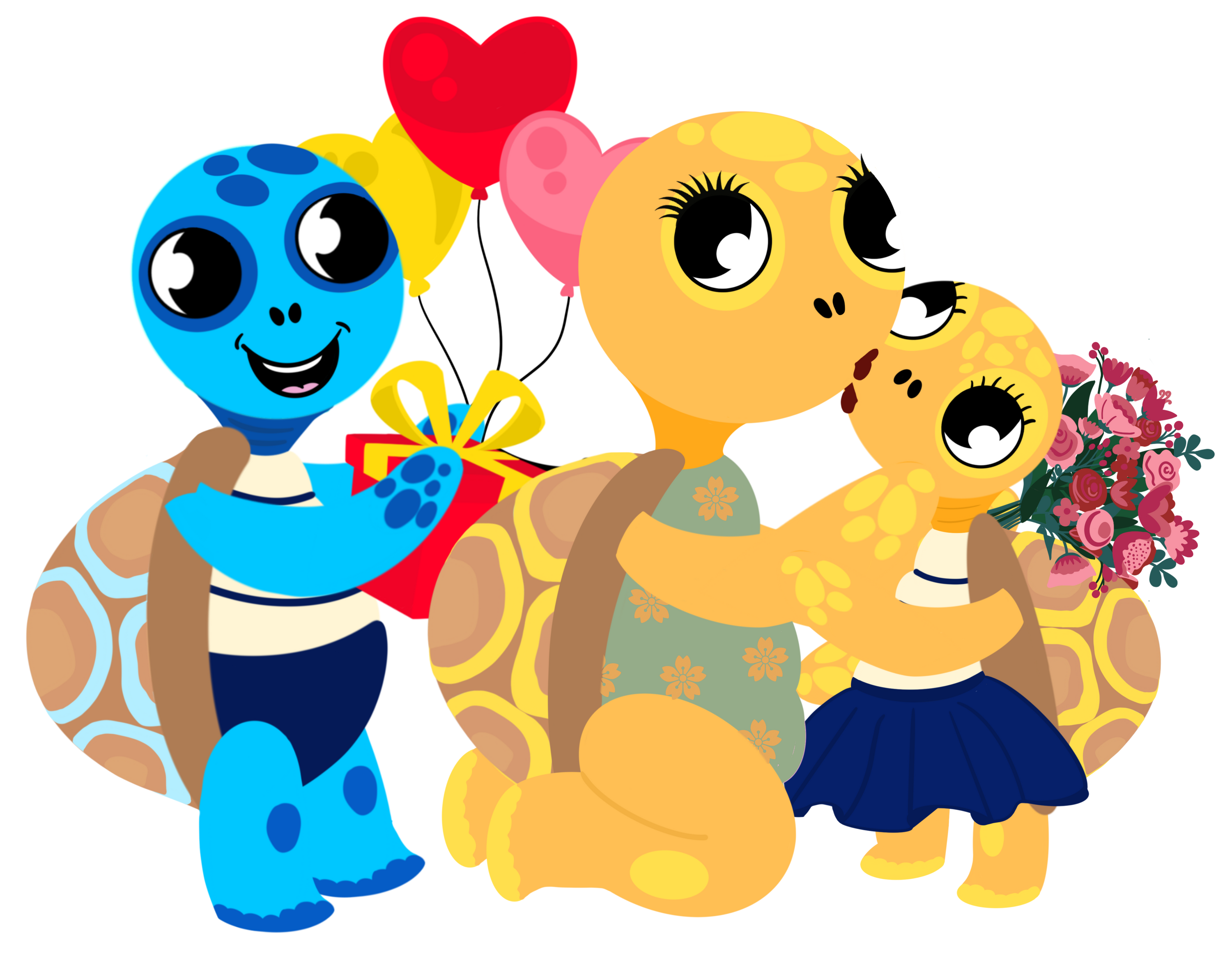 Illustration Arthur la Tortue – identifier différents types de sentiments autour de l'amour, kit pédagogique EVAR / EVARS axe 2 maternelle