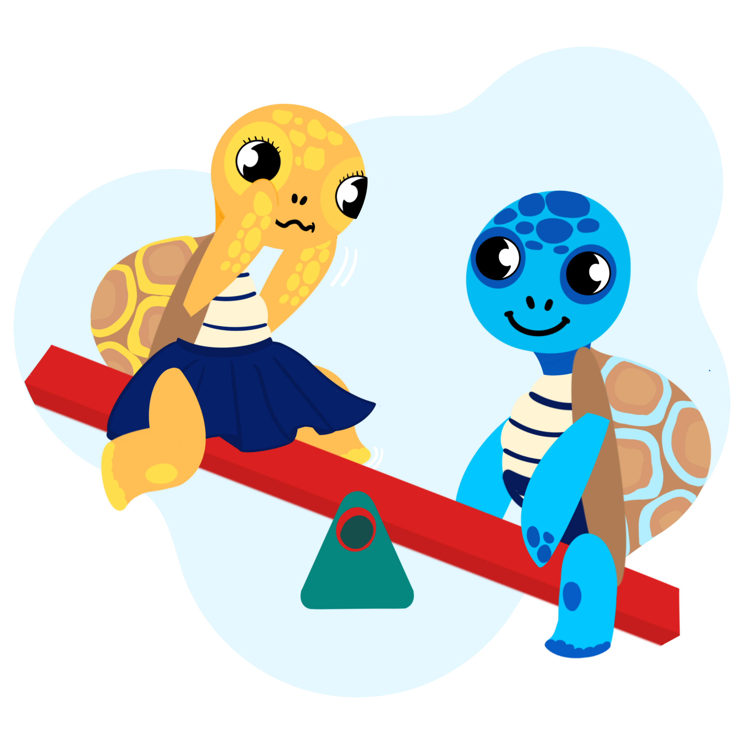 Illustration Arthur la Tortue – l'EVAR ancré dans la vraie vie, des situations familières pour favoriser l'expression des enfants sur l'intimité et le respect
