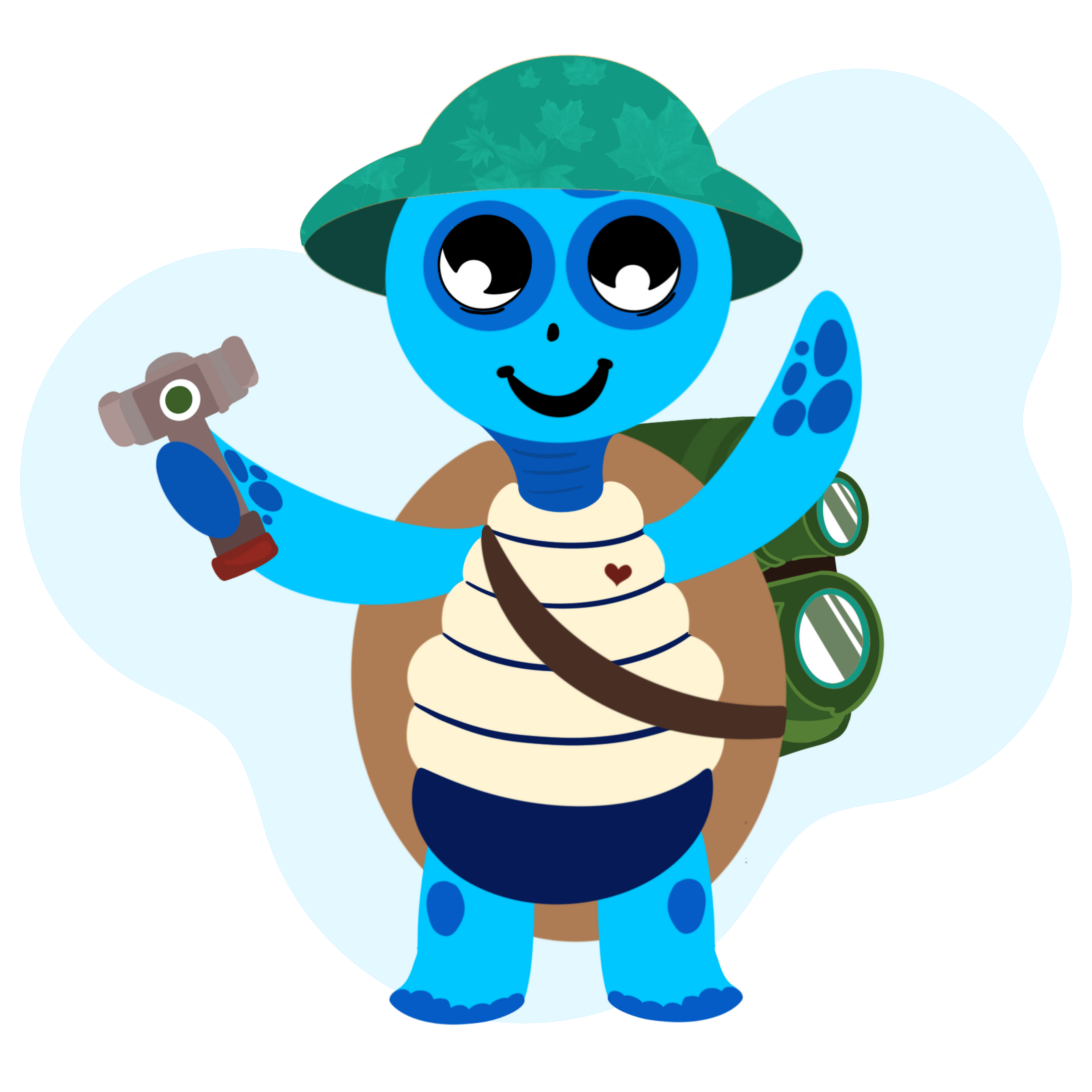 Arthur – personnage principal de l'univers Arthur la Tortue, tortue bleue d'Océanie représentant l'axe 1 EVAR : se connaître et comprendre ses émotions, maternelle