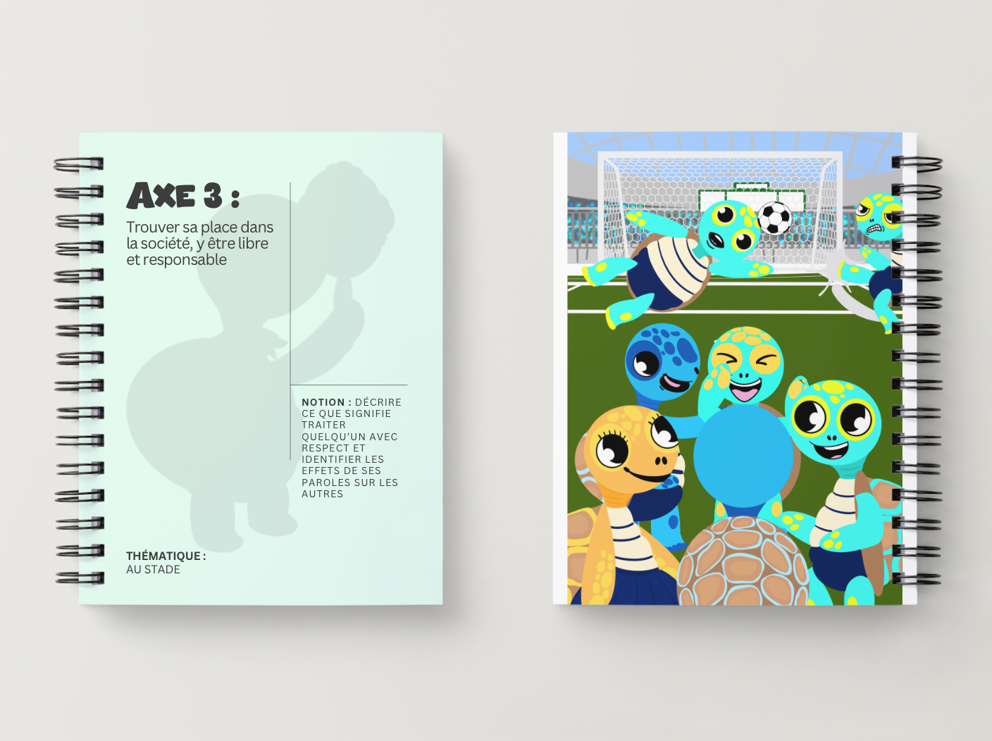 Illustration kit Arthur la Tortue – Au stade : comprendre les effets de ses paroles sur les autres et développer le respect, activité EVAR /EVARS maternelle