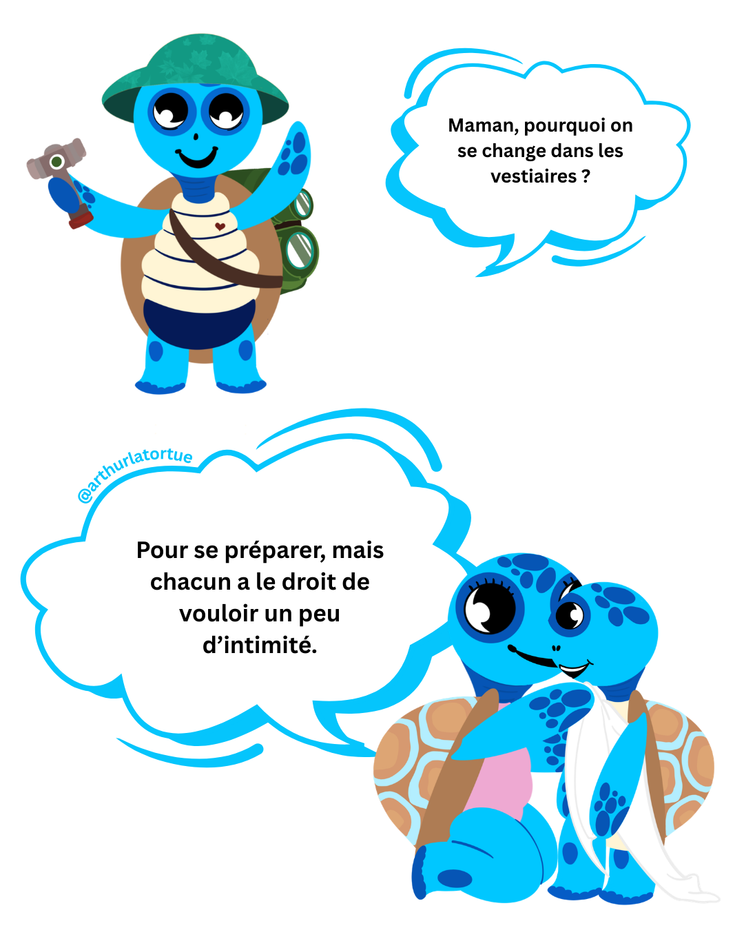 Illustration Arthur la Tortue – apprendre à communiquer et poser ses limites, exprimer ses émotions et développer l'empathie, maternelle EVAR