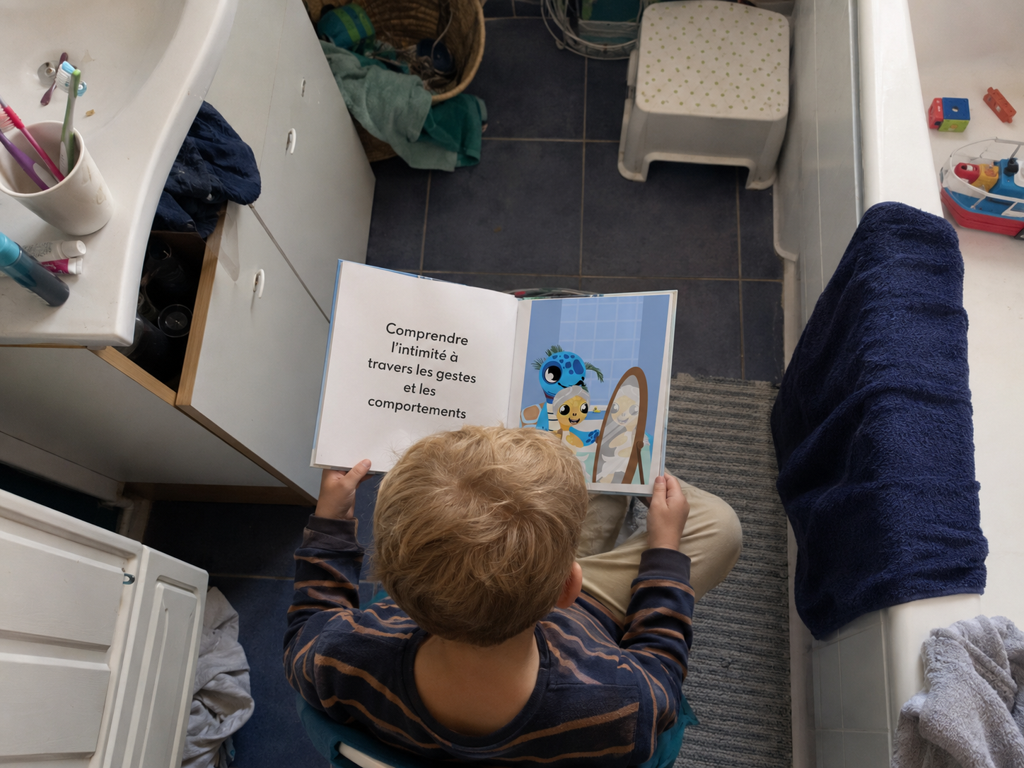 Illustration Arthur la Tortue – comprendre l'intimité à travers les gestes et comportements, respecter l'espace personnel, maternelle EVAR